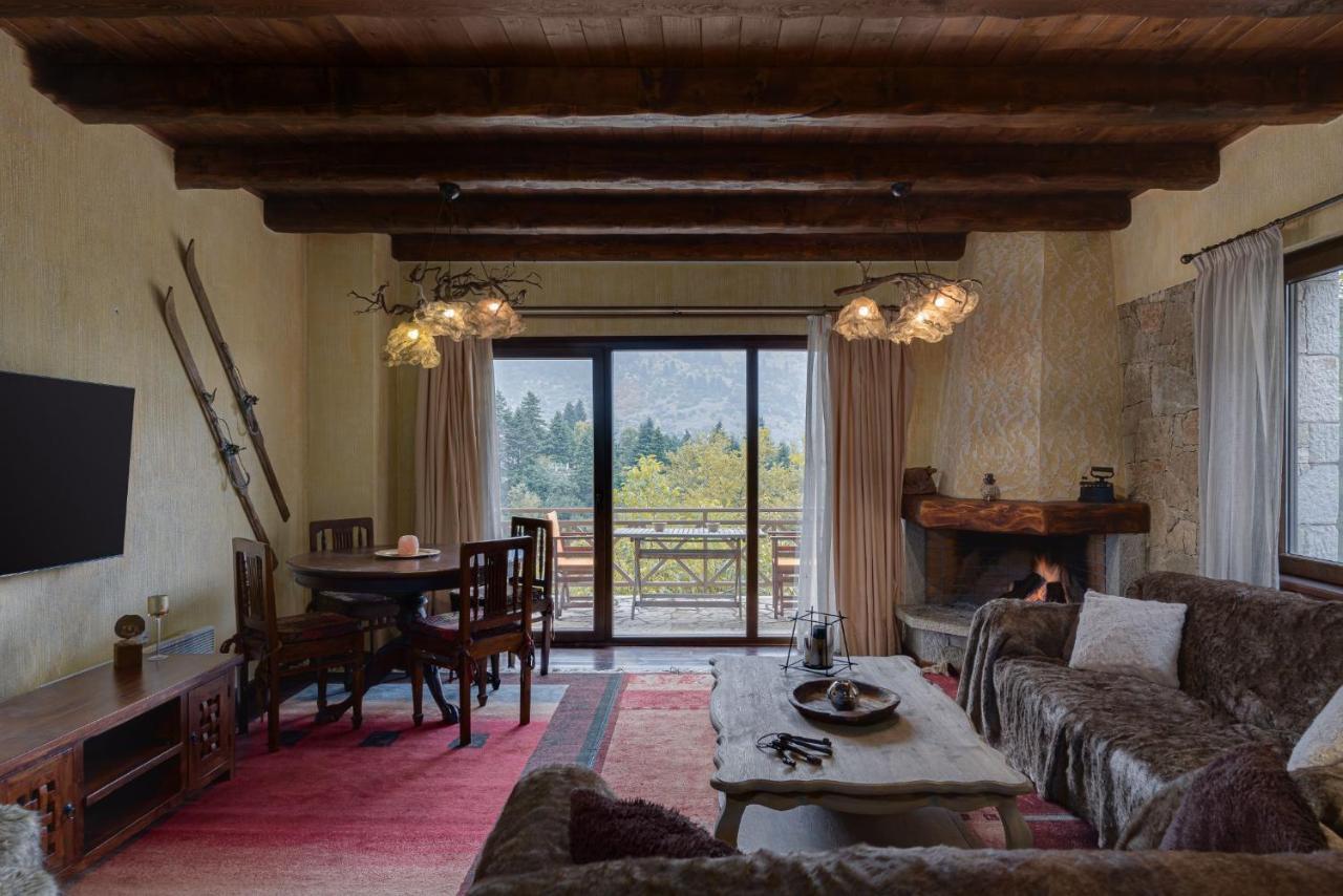 Parnassus Dreamwood Chalet Eptálofos المظهر الخارجي الصورة