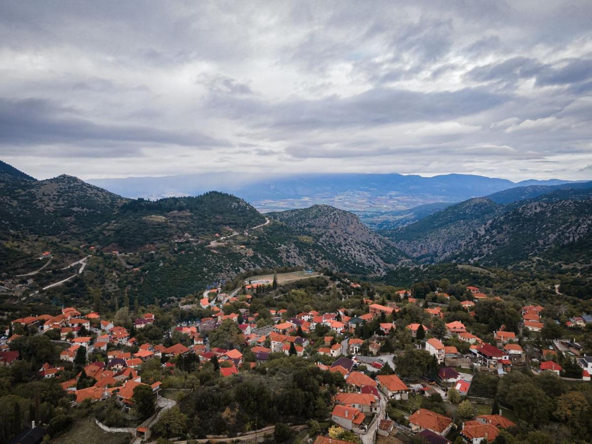 Parnassus Dreamwood Chalet Eptálofos المظهر الخارجي الصورة