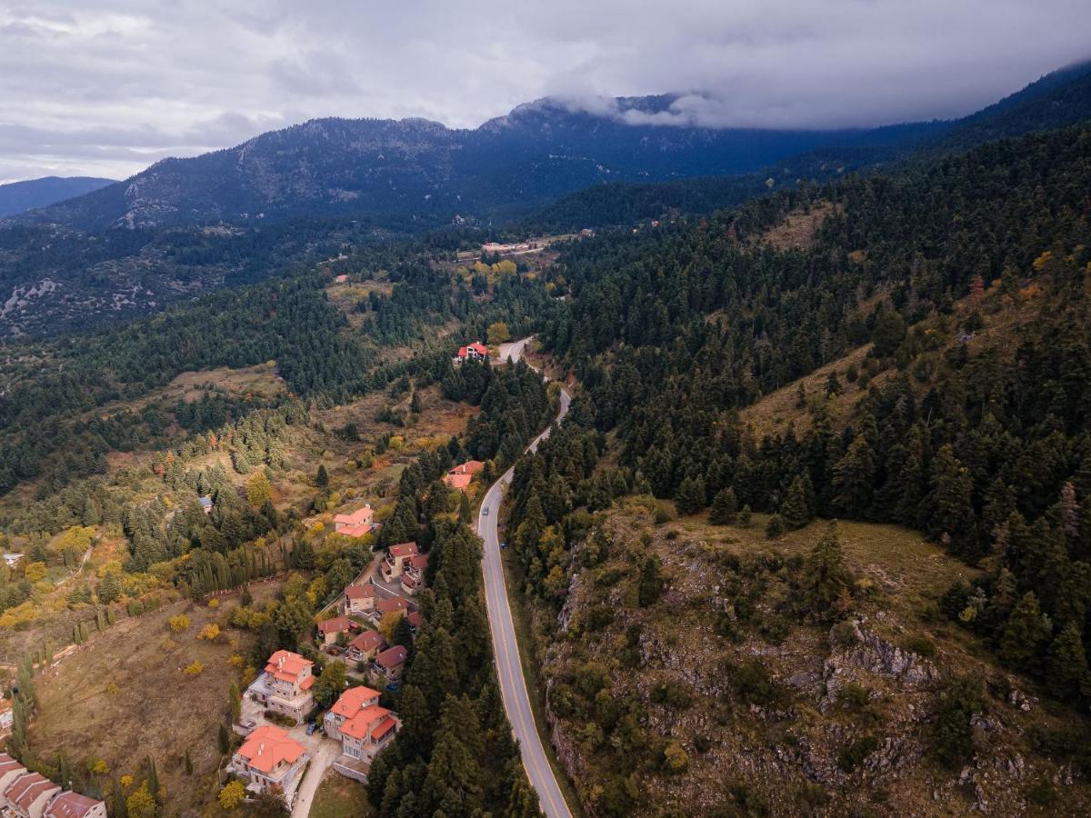 Parnassus Dreamwood Chalet Eptálofos المظهر الخارجي الصورة